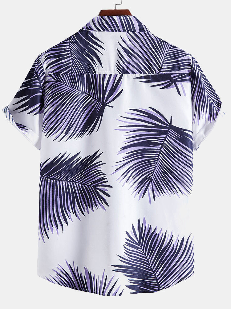 Marlon® | Tropical Leaves Print Shirts