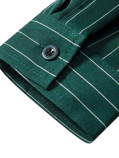 Althaea® | Long Sleeve Stand Collar Striped Shirt