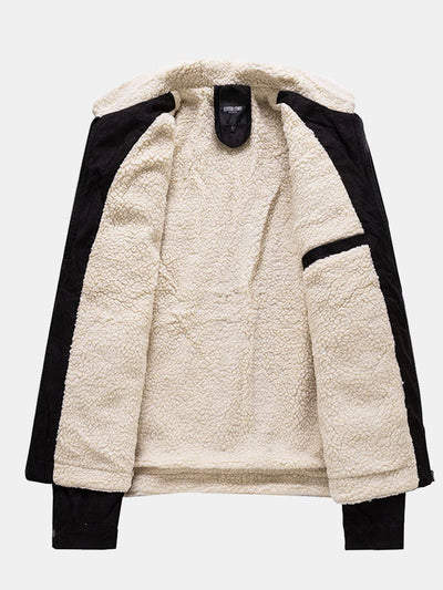Zephyr | Regular Fit Teddy Lined Faux Suede Jacket