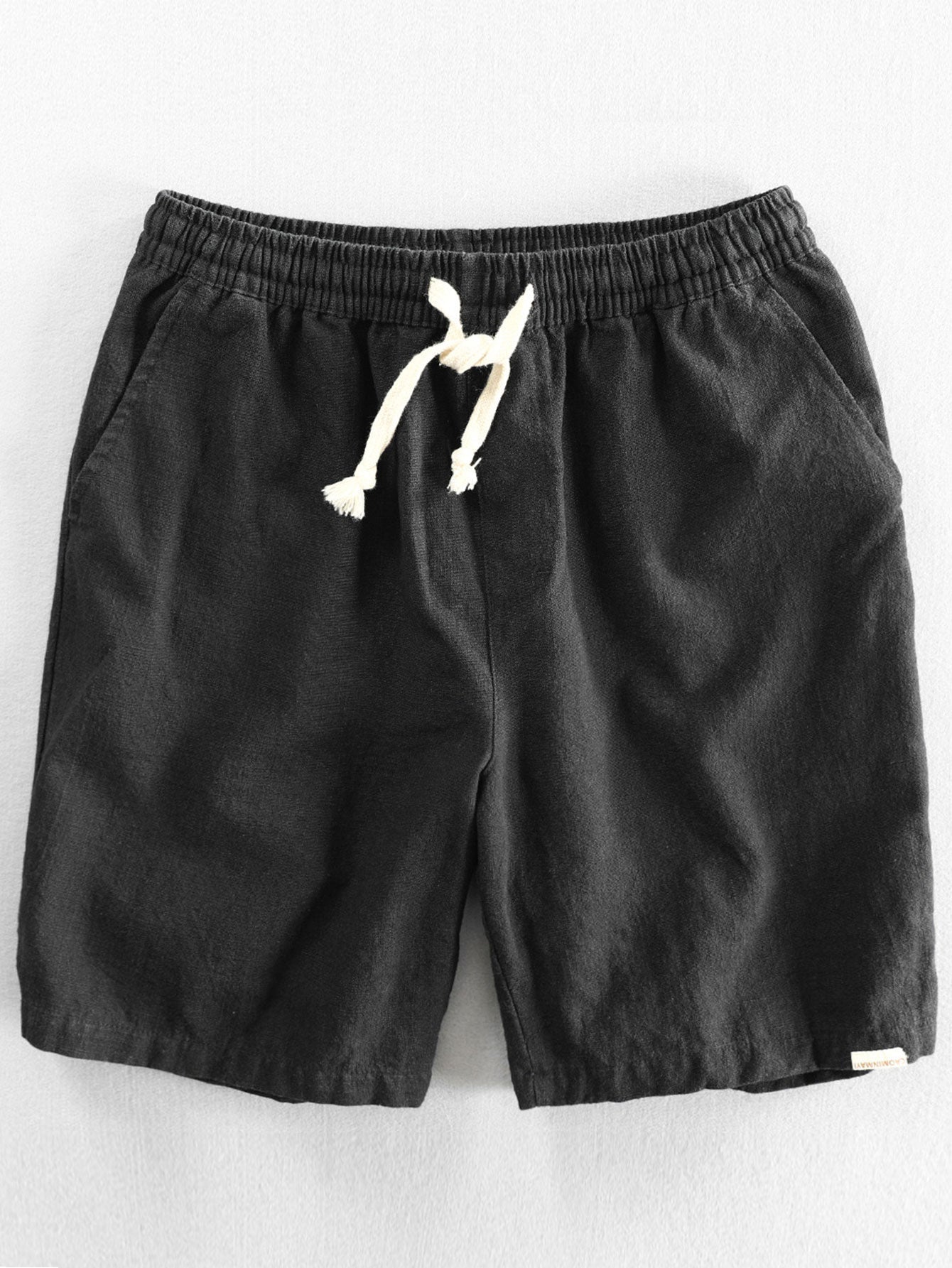 Bernabé® | Texture Jacquard Cuban Shirt & Linen Cotton Blend Drawstring Shorts
