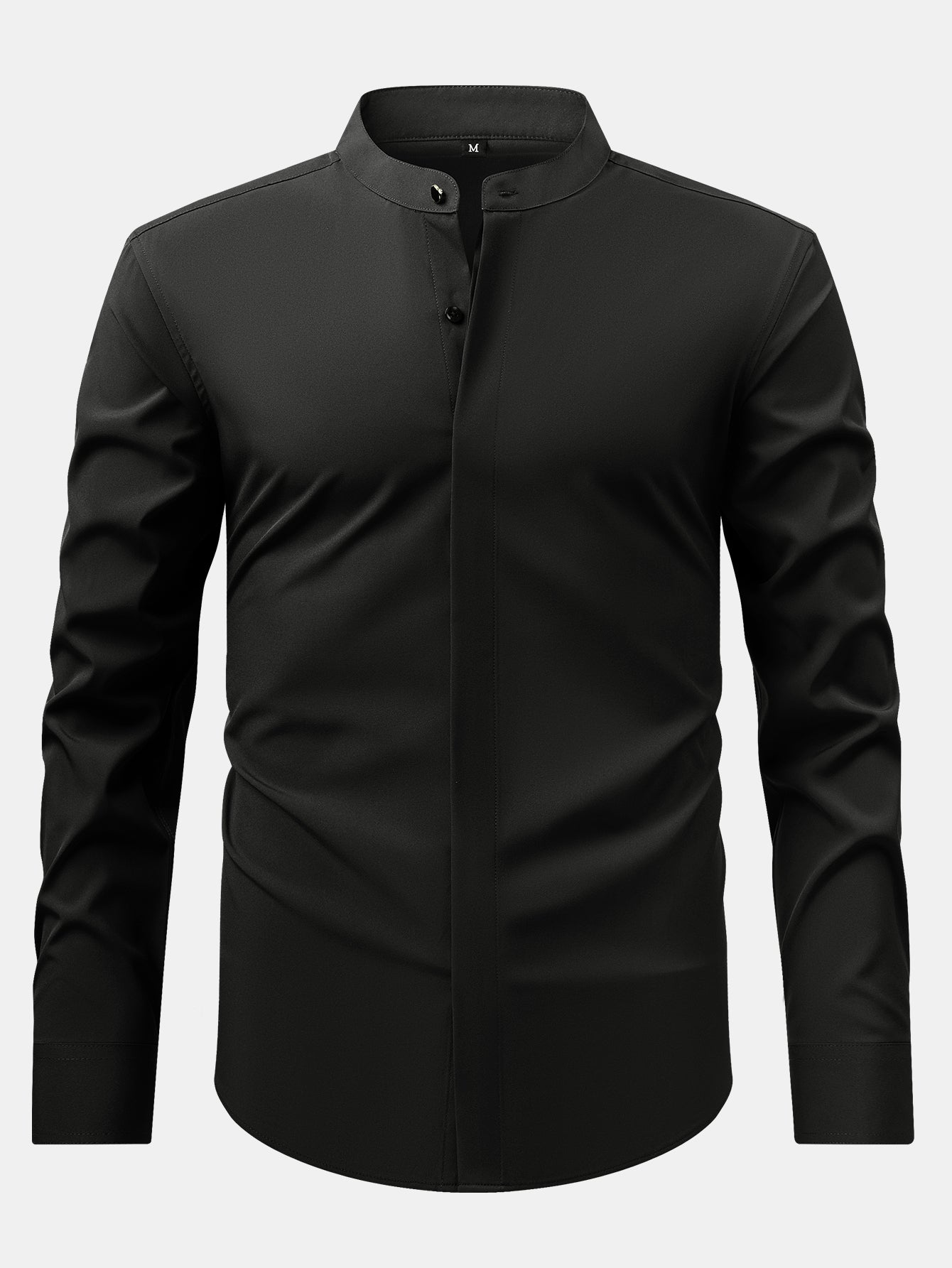 hola HIGH NECK SHIRT & SLIM FIT FLARED LEG PANTS