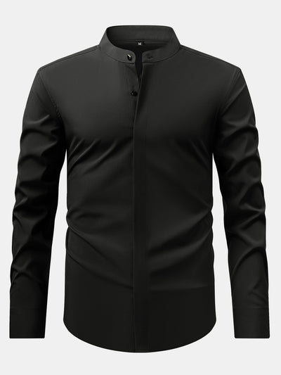 hola HIGH NECK SHIRT & SLIM FIT FLARED LEG PANTS