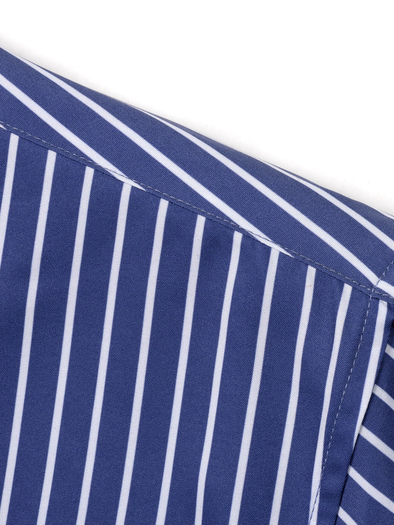 hola STRIPED LONG SLEEVE BUTTON-DOWN SHIRT