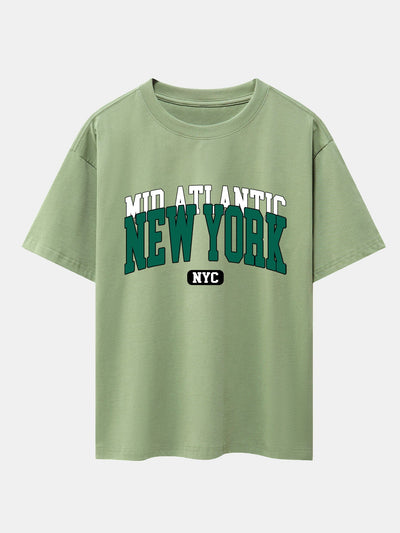 Ermenegildo® | New York Print Drop Shoulder Oversize T-Shirt