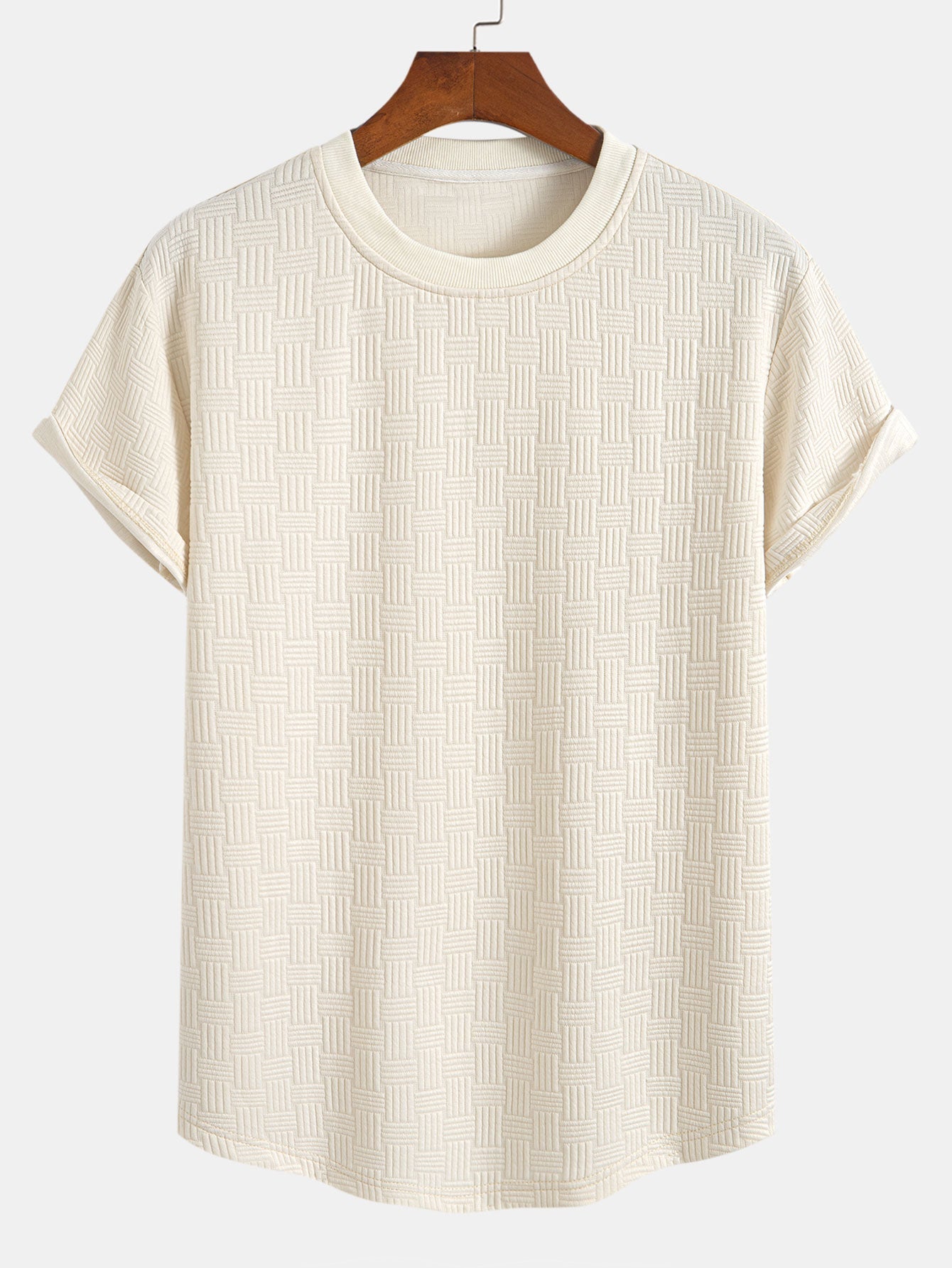 Douglas® | Stripe Jacquard Arc Hem T-Shirt