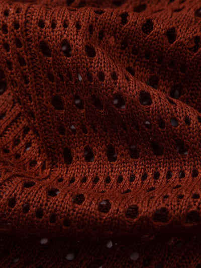 Alexander | Crochet  V Neck Polo Shirt