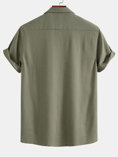 Cuno® | Linen Cuban Shirt With Pockets & Straight Leg Linen Pants