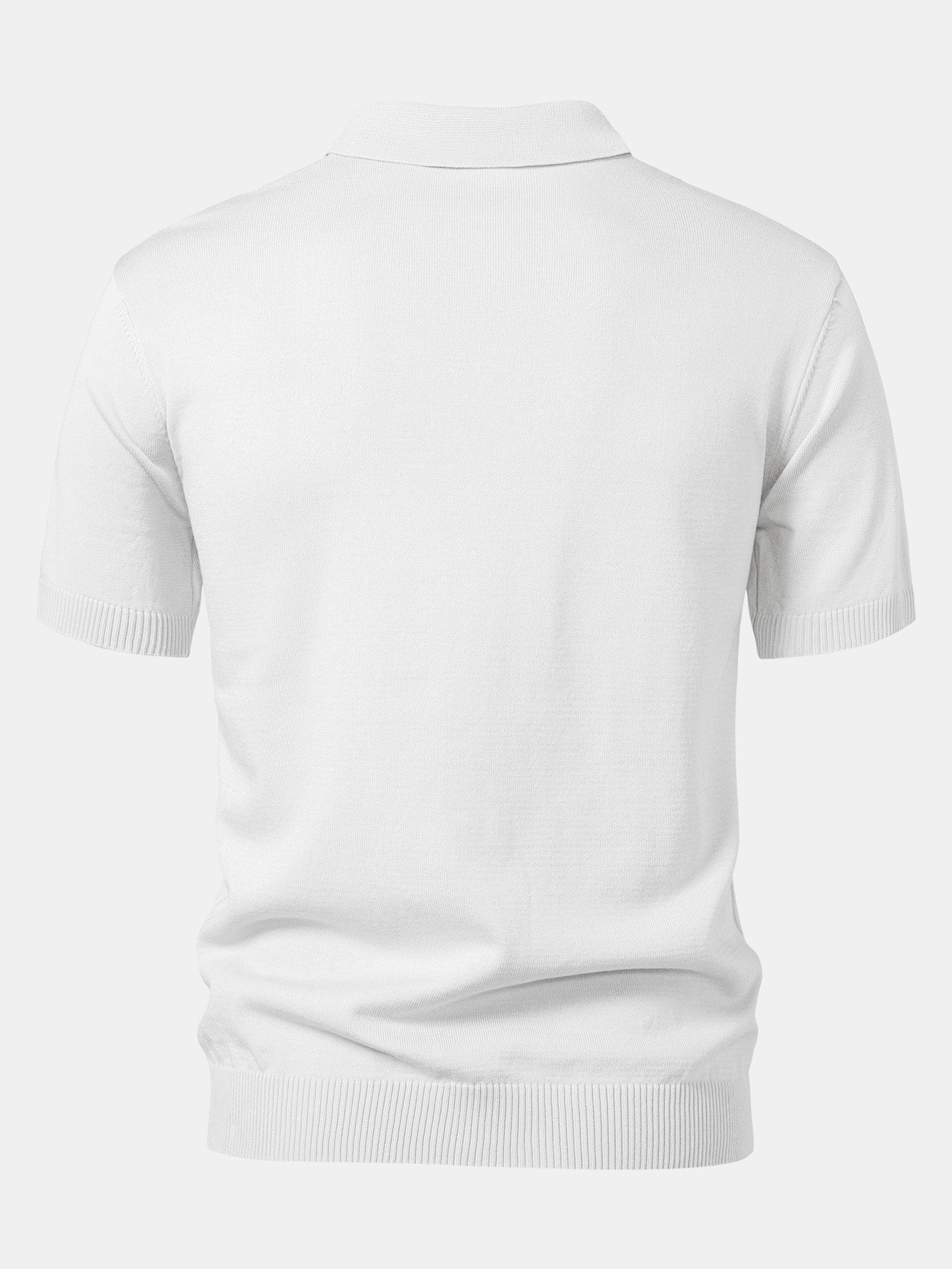 Landon | Stripe Knit Polo Shirt