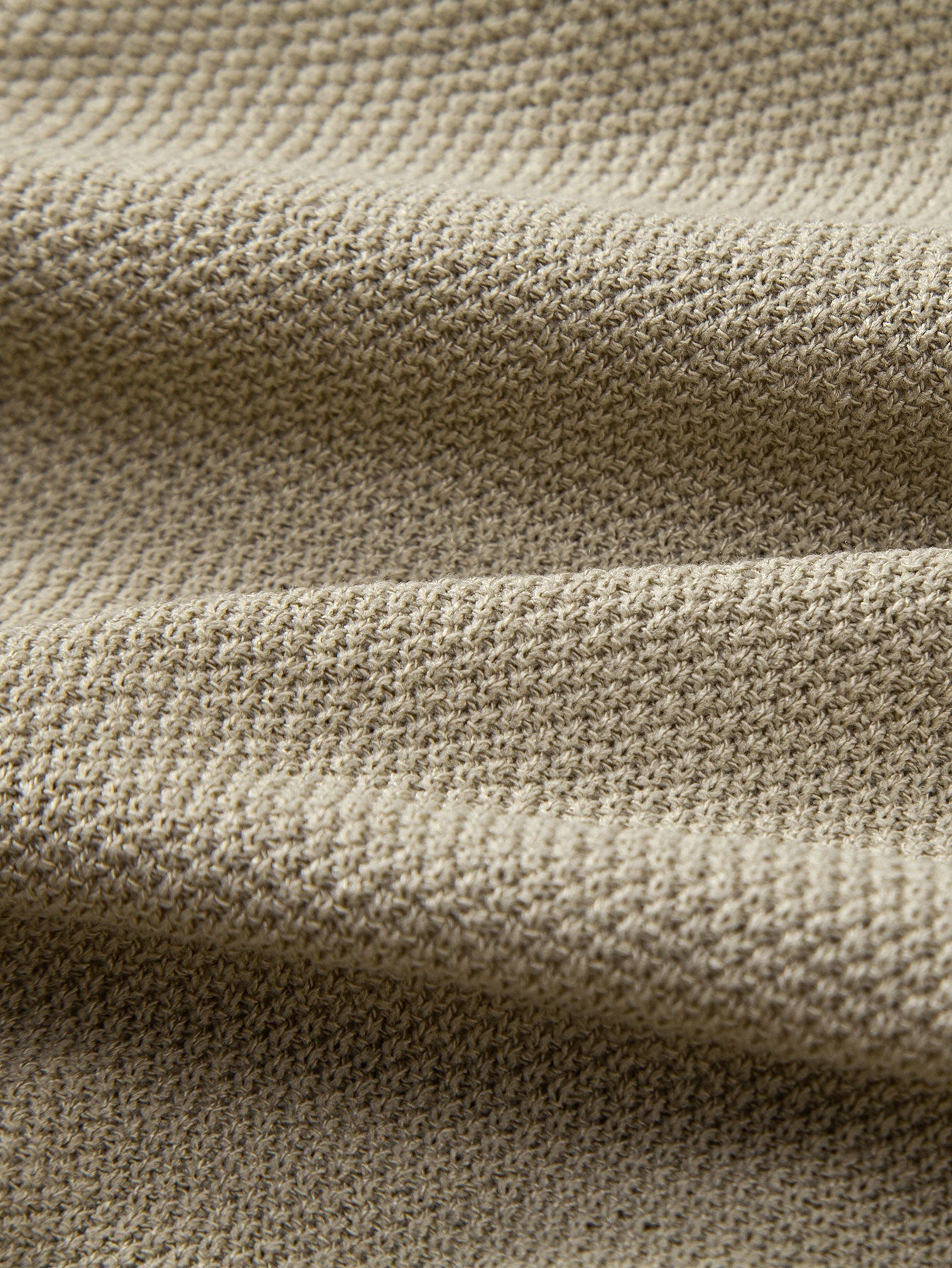 Julian | Textured Zip Up Knit Polo Shirt