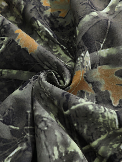 Zacchaeus | Forest Camo Print Drawstring Shorts