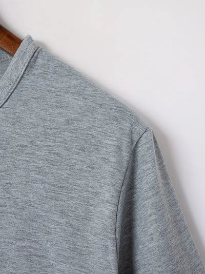 Ellis® | Solid, Casual V-Neck T-Shirt For Men