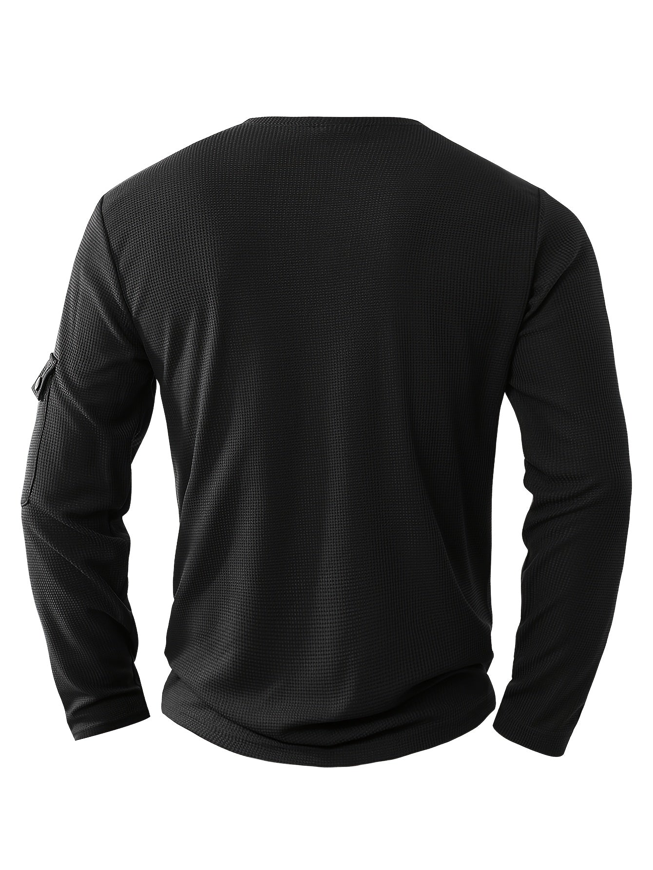 Isiah | Long-sleeved polo shirt with buttons and pocket