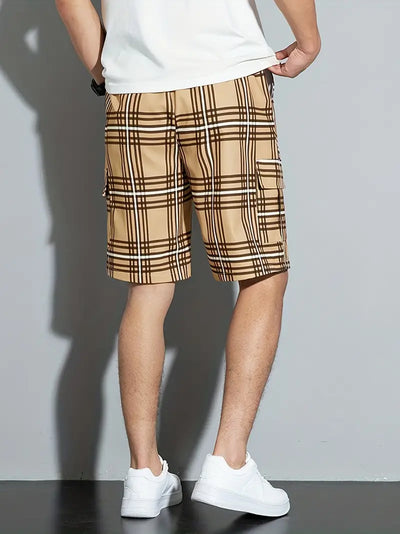 Harvey® | Casual Checked Shorts With Drawstring And Side Pockets