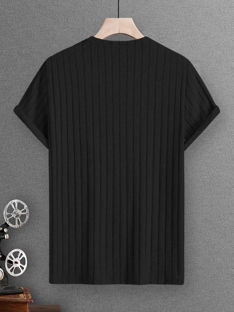 Lucero® | Ribbed Casual Short Sleeve T-Shirt