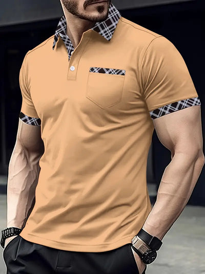 Lovelyn® | Regular-Fit Golf Shirt With Checked Collar