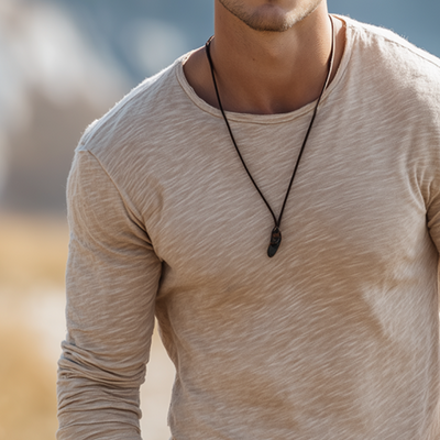 Devin | Men'S Retro Casual Simple Round Neck Long Sleeve T-Shirt