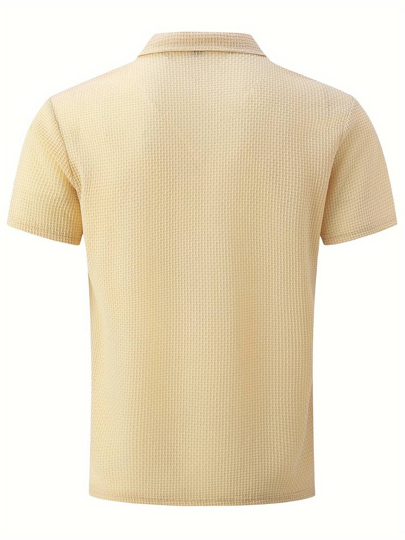 Luz® | Casual, Breathable Short-Sleeved Shirt With Half Buttons