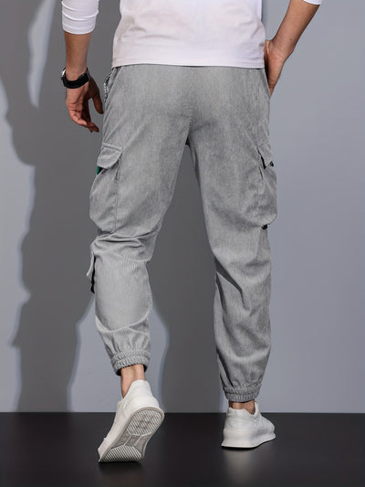 Pompeyo® | Black Cargo Pants For Men