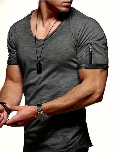 Geoffrey® | Casual V-Neck T-Shirt For Men