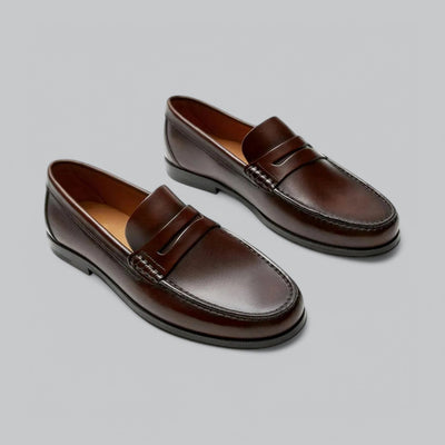 Nikolas | Chic Leather Penny Loafers