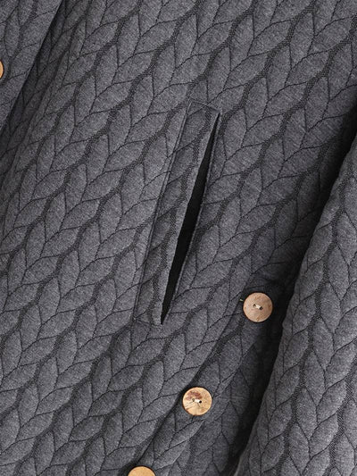 Hilario | Women's quilted hooded jacket with button placket