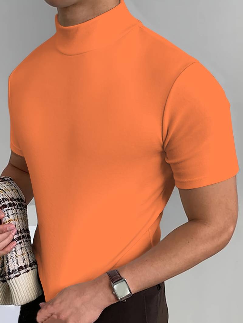 Eddy® | Elegant T-Shirt With A High Collar
