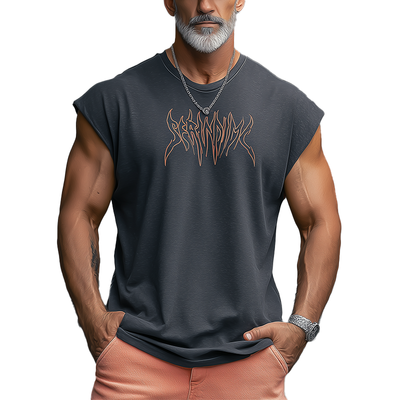 Vernon | Men'S Summer Fashion Printed Cotton Blended Sleeveless Tank Top