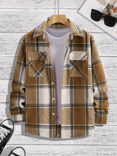 Remigio® | Chic Checked Shirt For Men