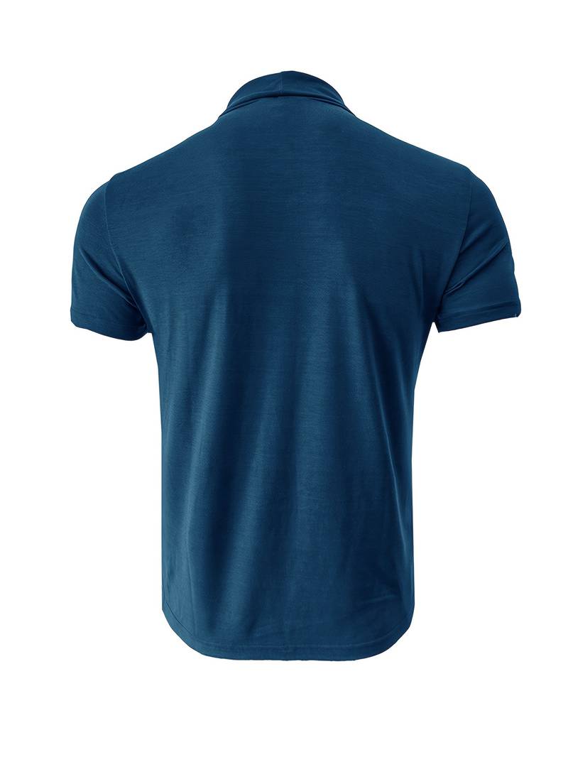 Lucian® | Casual Short Sleeve Turtleneck T-Shirt