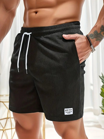 Harold® | Ribbed, Slim Fit, Comfortable Shorts With Drawstring And Pockets