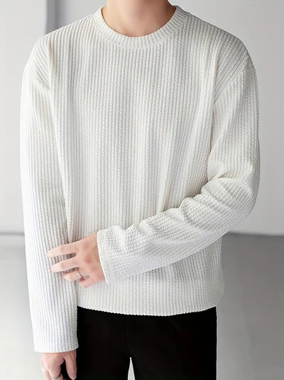 Eduardo® | Stylish Long-Sleeved Shirt With A Round Neckline