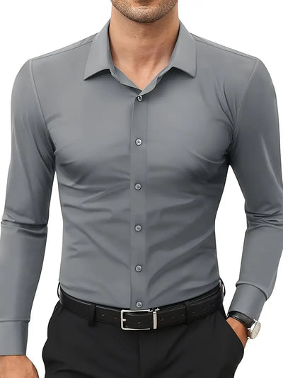 Lark® | Long-Sleeved Shirt With Button Placket For Men