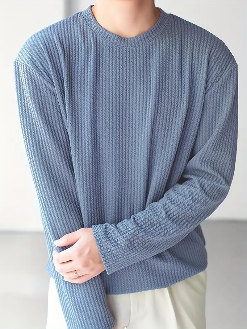 Eduardo® | Stylish Long-Sleeved Shirt With A Round Neckline