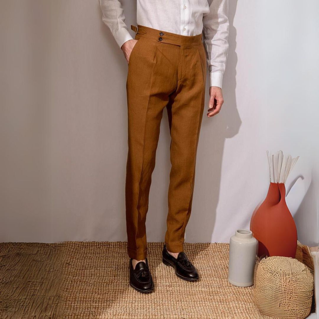 Ramiro | Gold Coast Linen Pantalon