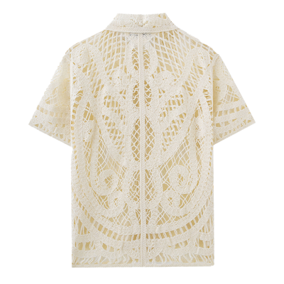 Herbert | Men'S Solid Color Knitted Jacquard Short-Sleeved Shirt