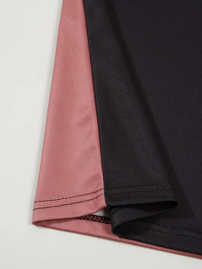 Dale® | Striped Casual Color Block Short Sleeve Shirt