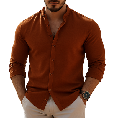 Ricardo | Men'S Casual Loose Long Sleeve Shirt