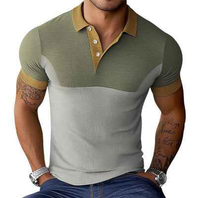 Men's Smmer Skin Friendly and Comfortable Polo T-Shirt