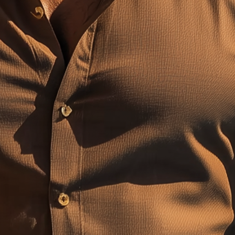 Rogelio | Men'S Basic Solid Color Cotton Blend Long Sleeve Shirt