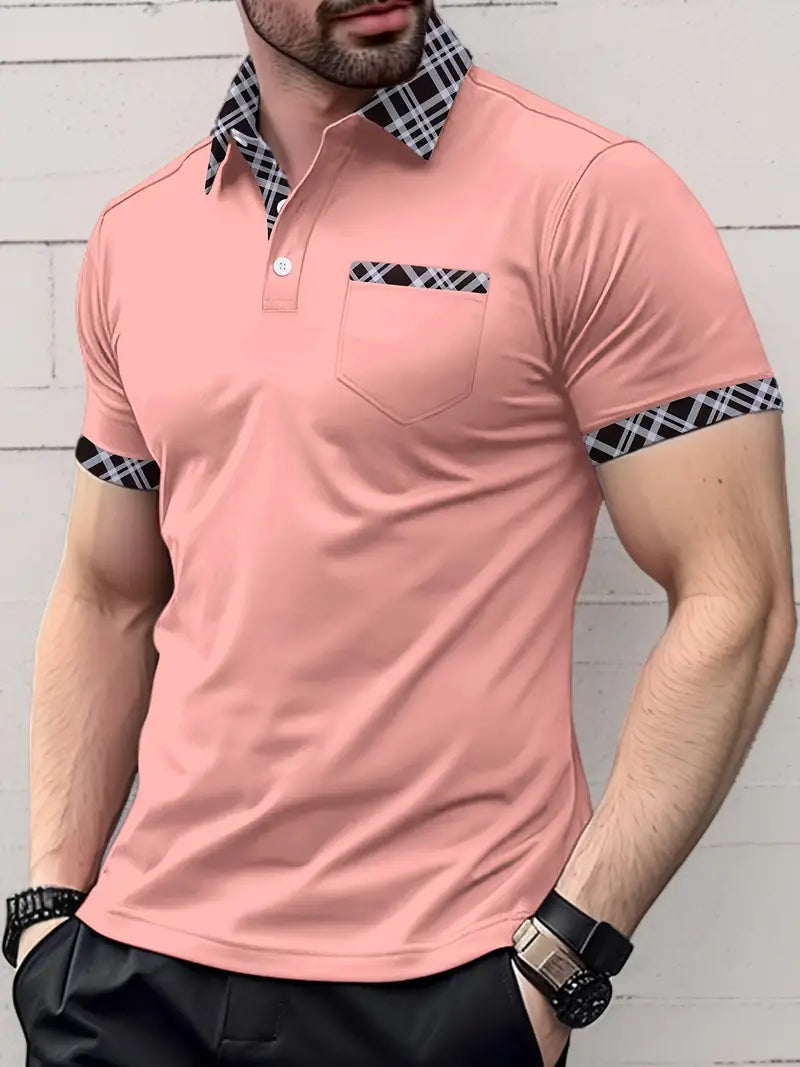 Lovelyn® | Regular-Fit Golf Shirt With Checked Collar