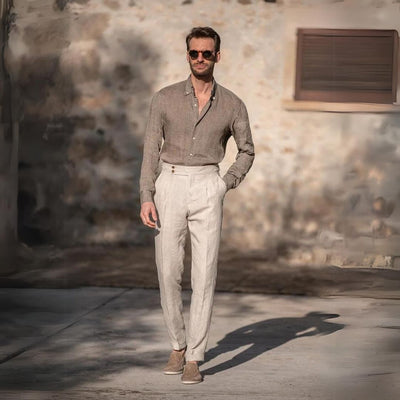 Ramiro | Gold Coast Linen Pantalon