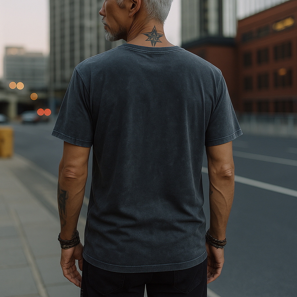 Rusty | Men'S Summer Fashion Street Print Polyester Blend Short-Sleeved T-Shirt