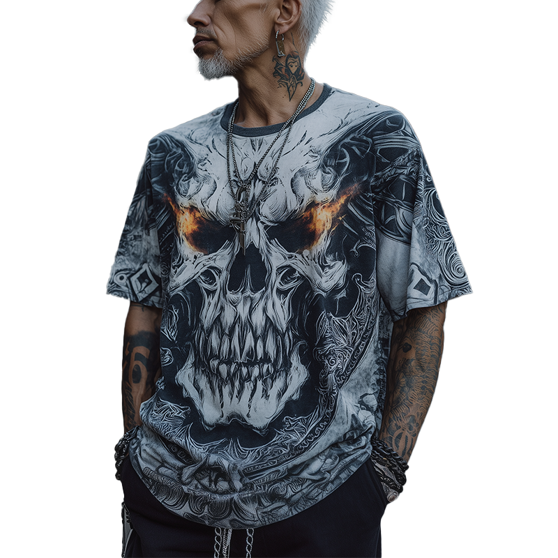 Rusty | Men'S Summer Fashion Street Print Polyester Blend Short-Sleeved T-Shirt