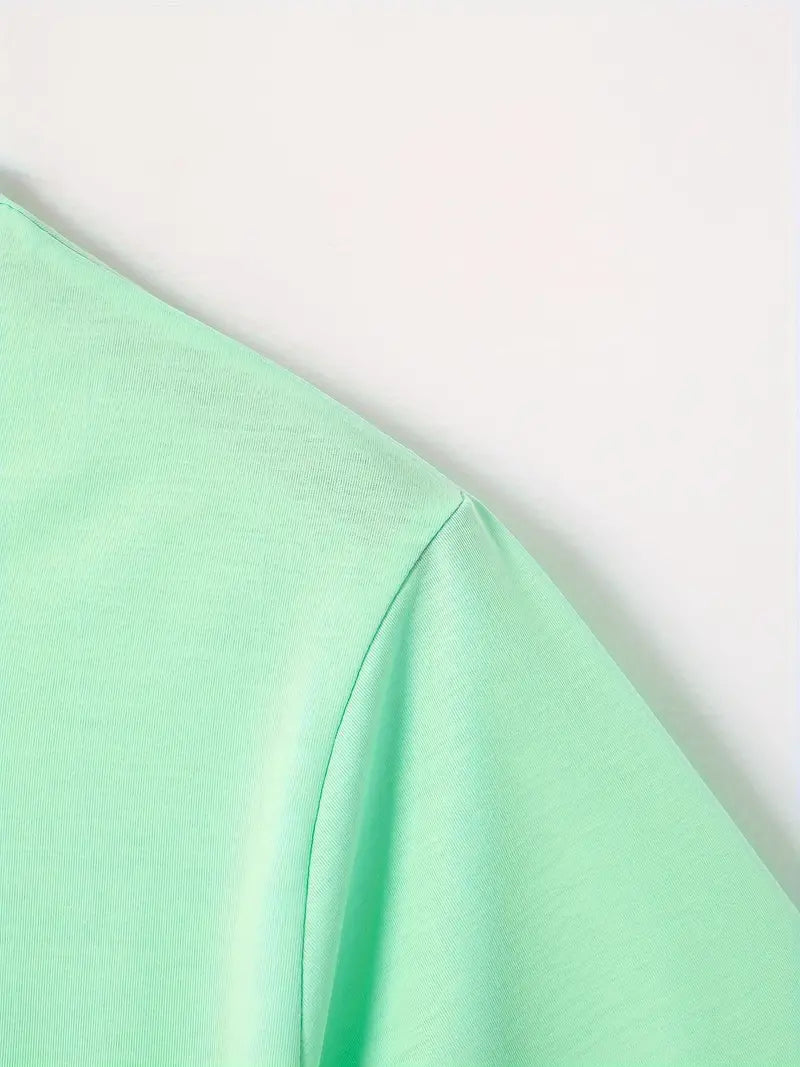 Ellis® | Solid, Casual V-Neck T-Shirt For Men