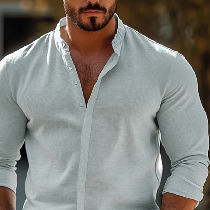 Ricardo | Men'S Casual Loose Long Sleeve Shirt