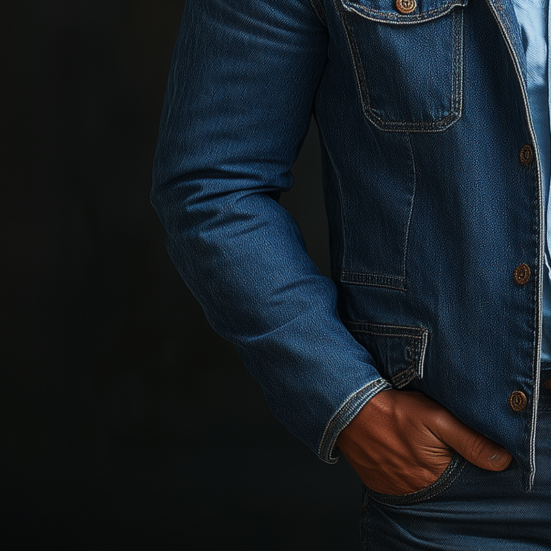 Jonathan | Men'S Vintage Washed Denim Blazer