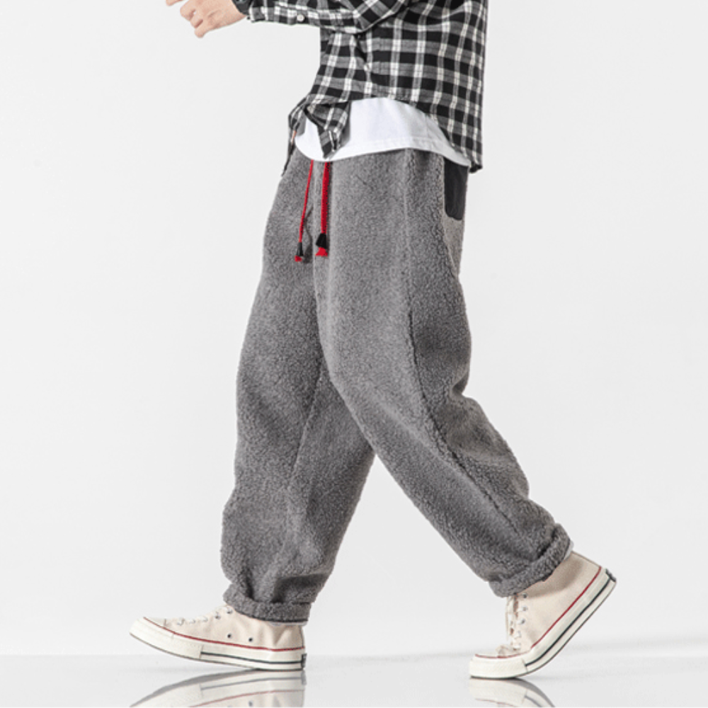 Suetonio® | Loose-fitting fleece trousers for men