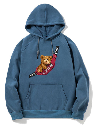 Clay | Shoulder Bag Bear Print Hoodie