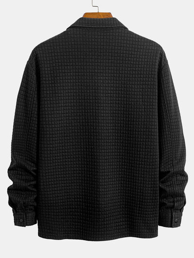 Ahmik® | Quilted Waffle Jacquard Overshirt