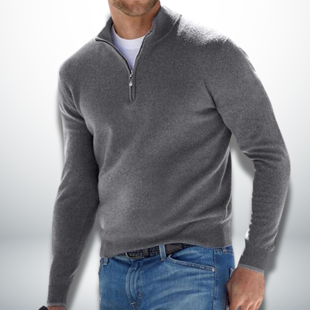 Cayetano® | Men's Casual Pullover With Zip